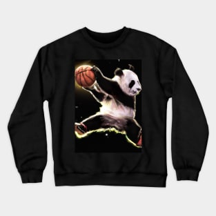 Basketball Dunk Panda Crewneck Sweatshirt